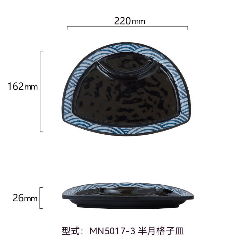 メラミン樹脂模造磁器日本寿司皿和食食器超大型長方形焼肉皿焼き鳥お皿