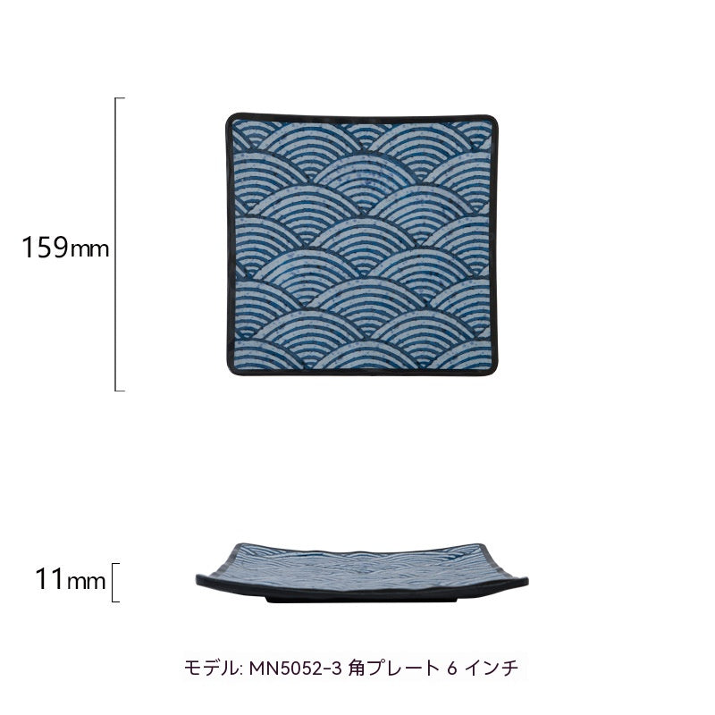 メラミン樹脂模造磁器日本寿司皿和食食器超大型長方形焼肉皿焼き鳥お皿