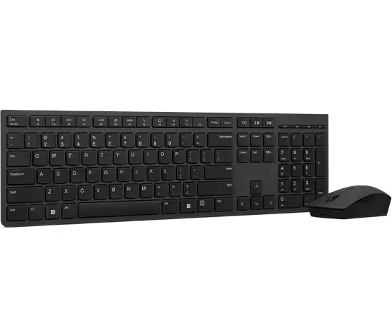 Lenovo プロフェッショナル ワイヤレス 充電式キーボード&マウス - 英語