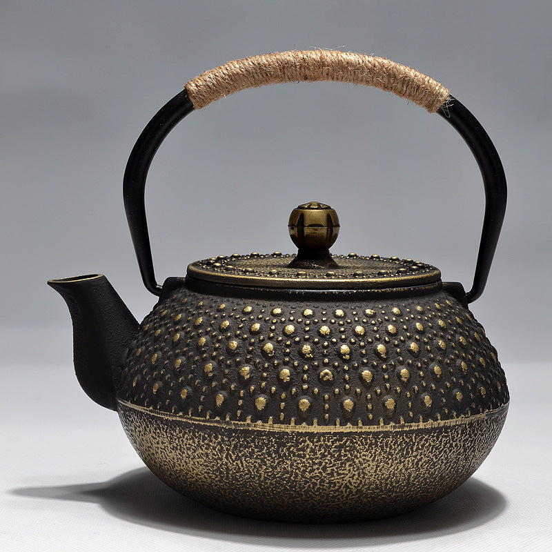 京界臨鋳鉄瓶生鉄壺日本工芸鉄急須茶漏れ湯沸かし器付き水筒工具
