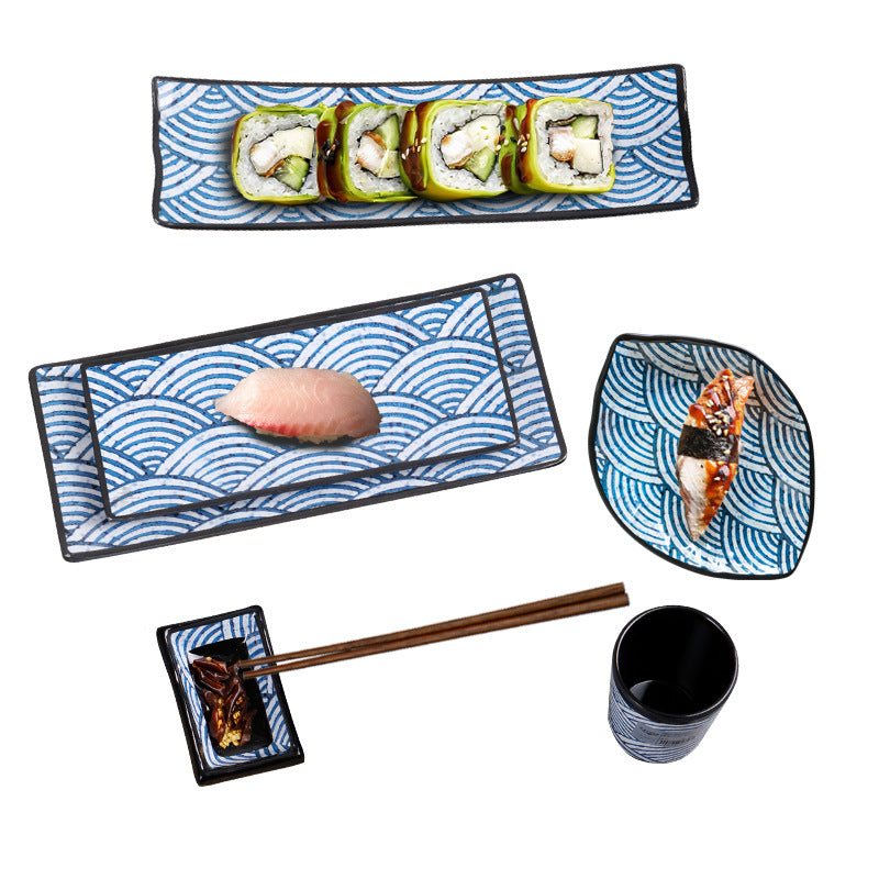 メラミン樹脂模造磁器日本寿司皿和食食器超大型長方形焼肉皿焼き鳥お皿
