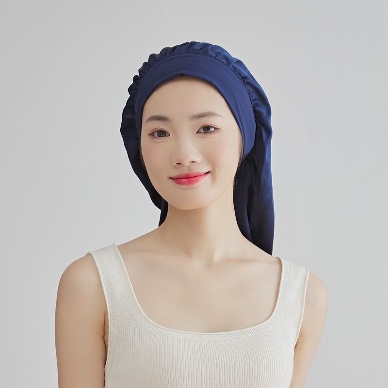 サンシルクのヘアケアシルクの寝帽シルクのシャワーキャップのヘアケアキャップヘア保湿