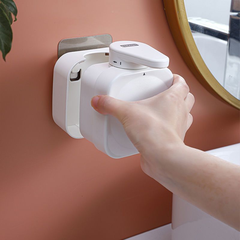 壁掛け式石けん液器瓶押圧式家庭用トイレ浴室シャンプー入浴剤手洗い液分注小瓶