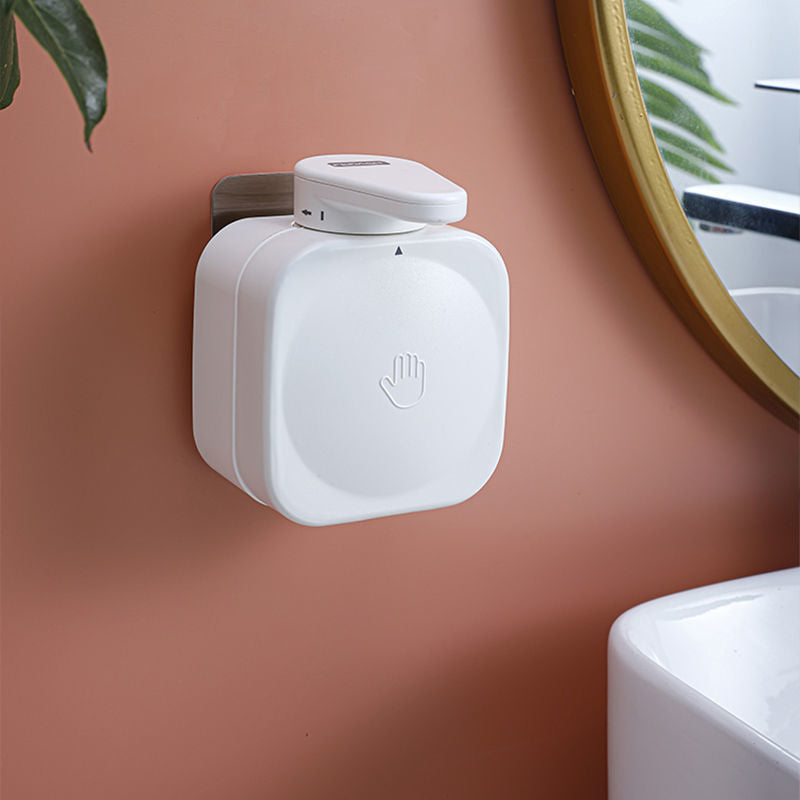 壁掛け式石けん液器瓶押圧式家庭用トイレ浴室シャンプー入浴剤手洗い液分注小瓶