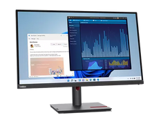 將圖片載入圖庫檢視器 ThinkVision T27p-30(27型/3840×2160/IPS/USB-C/高さ・縦回転)
