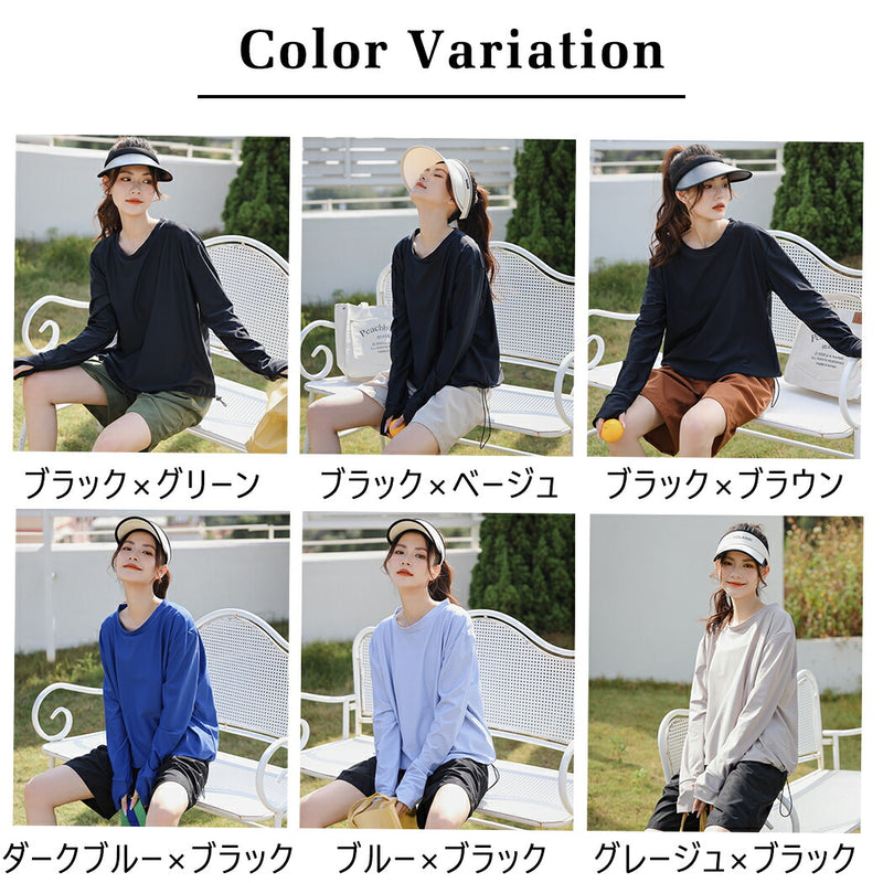 【タンキニ水着4点セット】レディース 体型カバー 長袖シャツ ラッシュガード セパレート ビキニ 大きいサイズ 20/30/40/50代 ミセス ハーフパンツ ビスチェ風 黒 無地 小胸 盛れる 二の腕/お腹/太もも/お尻 露出控えめ 女子 ママ ぽっちゃり お洒落 UVカット率99% UPF50+