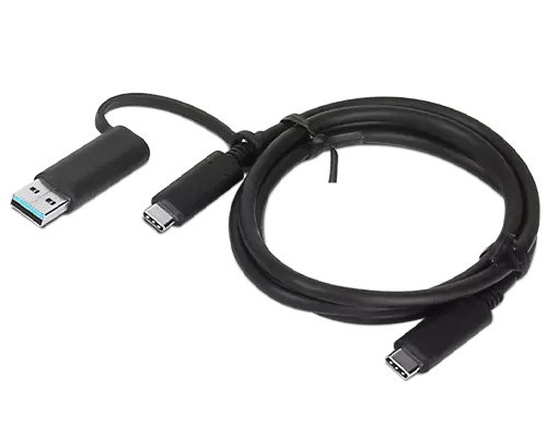 Lenovo ハイブリッド USB Type-C/USB Type-A ケーブル(1メートル)