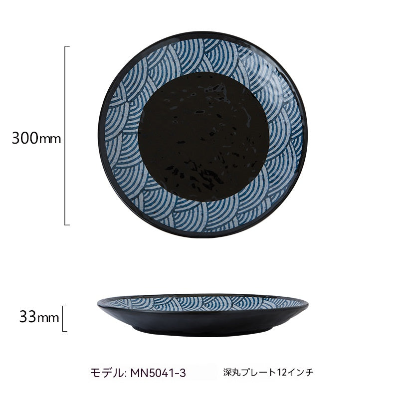 メラミン樹脂模造磁器日本寿司皿和食食器超大型長方形焼肉皿焼き鳥お皿
