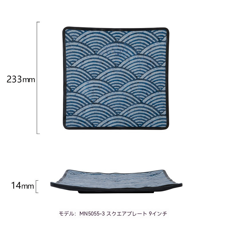 メラミン樹脂模造磁器日本寿司皿和食食器超大型長方形焼肉皿焼き鳥お皿