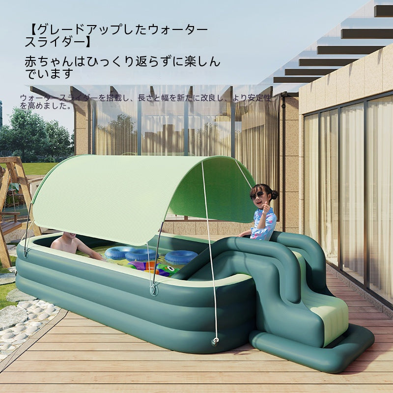 自動膨張帯蓬児童膨張プール滑り台大型厚い日除け棚部品